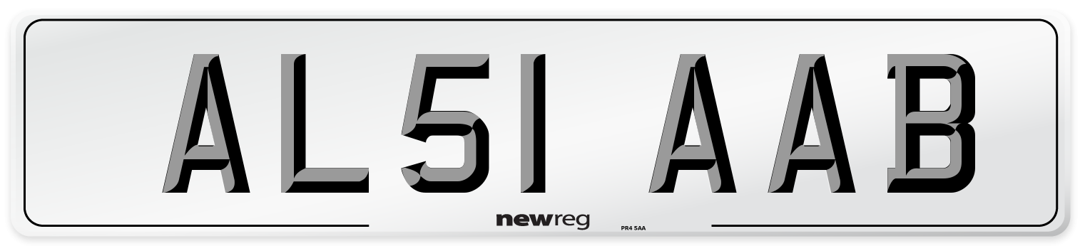 AL51 AAB Number Plate from New Reg